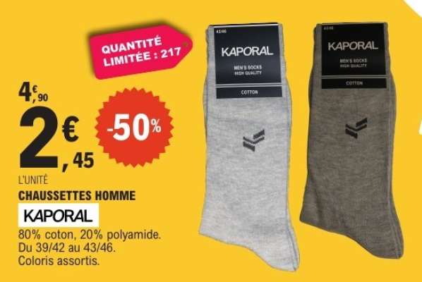CHAUSSETTES HOMME KAPORAL