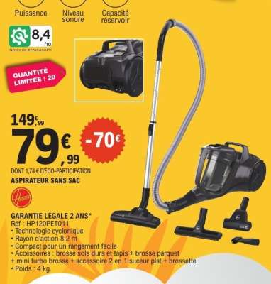 Aspirateur sans sac