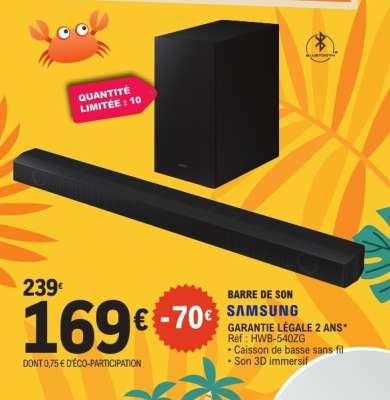 Barre de son "Samsung"