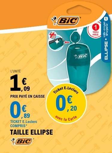BIC Taille Ellipse