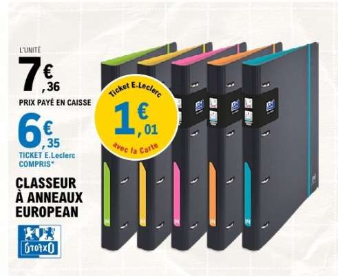 Classeur à anneaux European