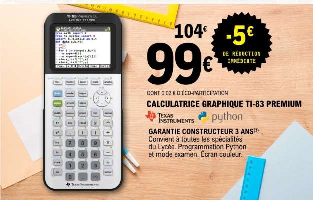 Calculatrice Graphique TI-83 Premium