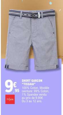 SHORT GARCON "TISSAIA"