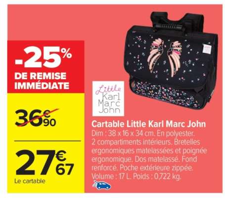 Cartable Little Karl Marc John