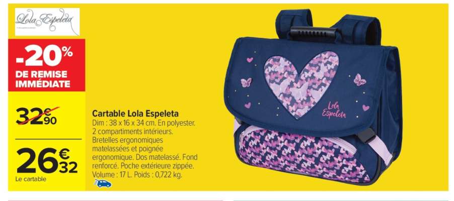Cartable Lola Espeleta
