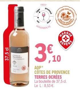 AOP CÔTES DE PROVENCE TERRES OCRÉES