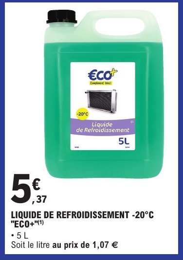 LIQUIDE DE REFROIDISSEMENT -20°C "ECO+"