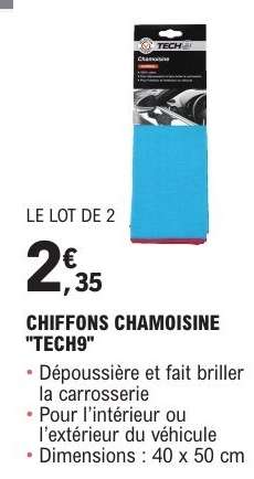 CHIFFONS CHAMOISINE "TECH9"