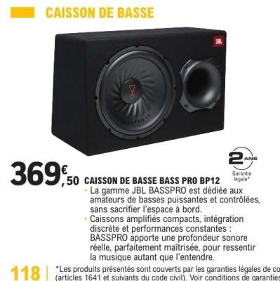 CAISSON DE BASSE BASS PRO BP12