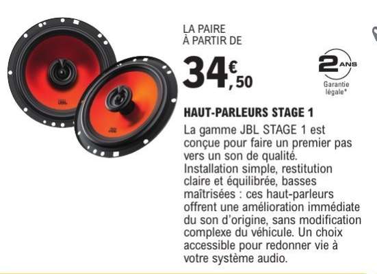 HAUT-PARLEURS STAGE 1