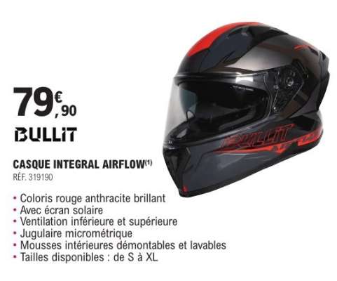 BULLIT CASQUE INTEGRAL AIRFLOW