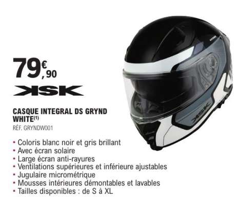 CASQUE INTEGRAL DS GRYND WHITE