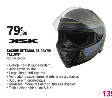 CASQUE INTEGRAL DS GRYND YELLOW