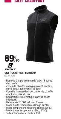 GILET CHAUFFANT BLIZZARD