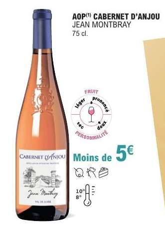 AOP CABERNET D’ANJOU JEAN MONTRBRAY