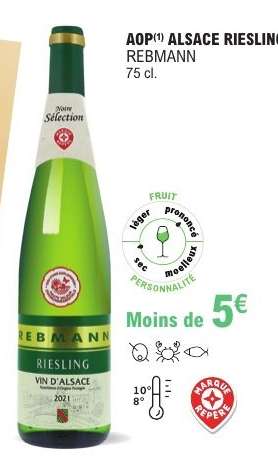 AOP ALSACE RIESLING REBMANN
