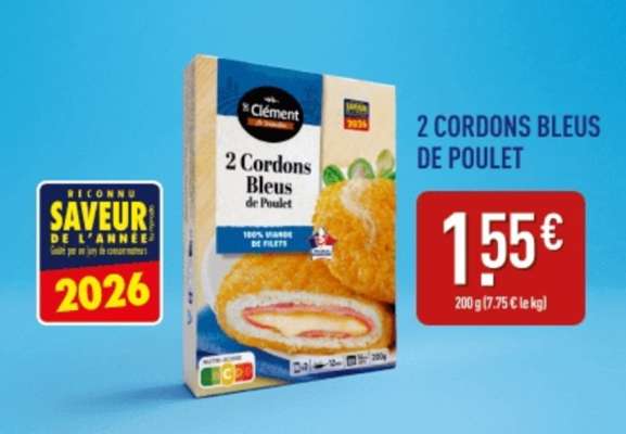 2 Cordons Bleus de Poulet
