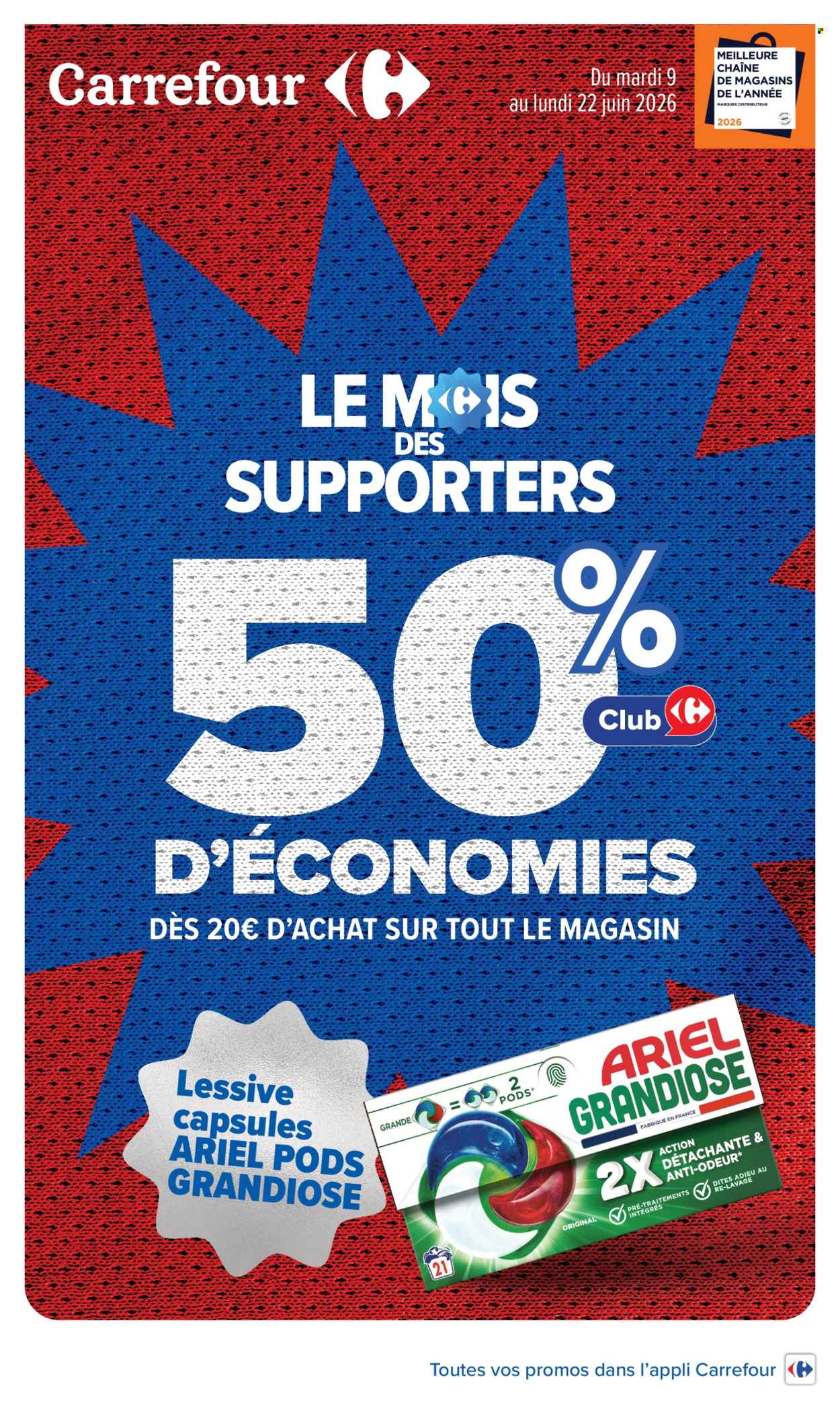 Catalogue Carrefour Hypermarchés - 09.06.2026 - 22.06.2026. Page 1