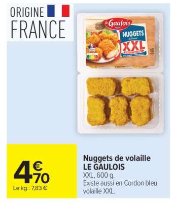 Nuggets De Volaille Le Gaulois