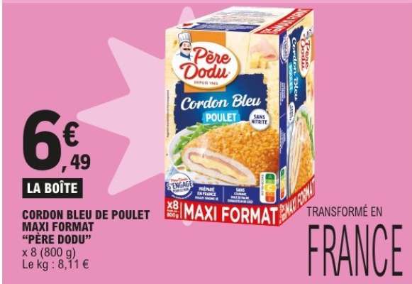 Cordon Bleu de Poulet Maxi Format 'Père Dodu'