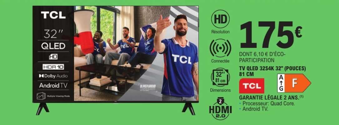 TV QLED 32S54K 32" (POUCES) 81 CM