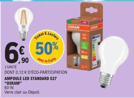 AMPOULE LED STANDARD E27 “OSRAM”