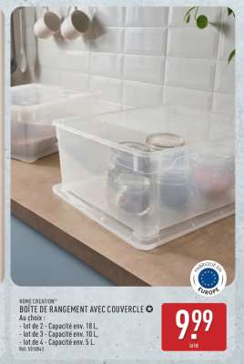 BOÎTE DE RANGEMENT AVEC COUVERCLE