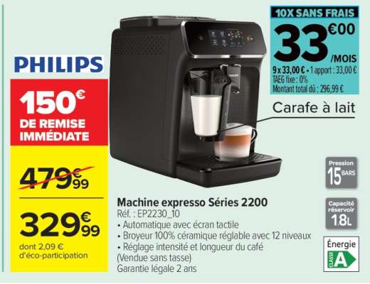 Machine expresso Séries 2200