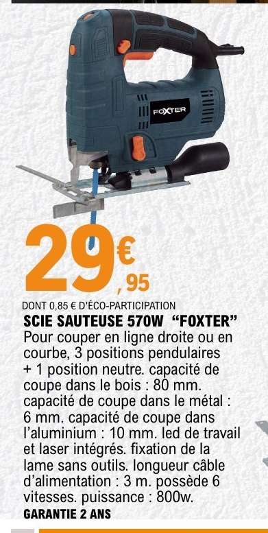 SCIE SAUTEUSE 570W "FOXTER"