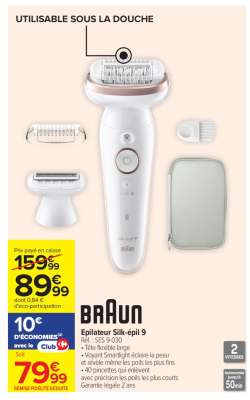 BRAUN Épilateur Silk-épil 9