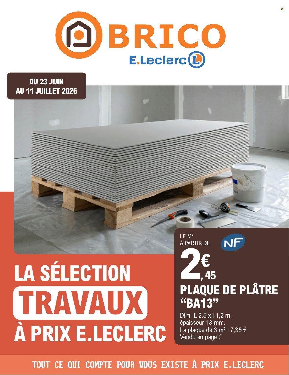 Catalogue E.Leclerc - 23.06.2026 - 11.07.2026. Page 1