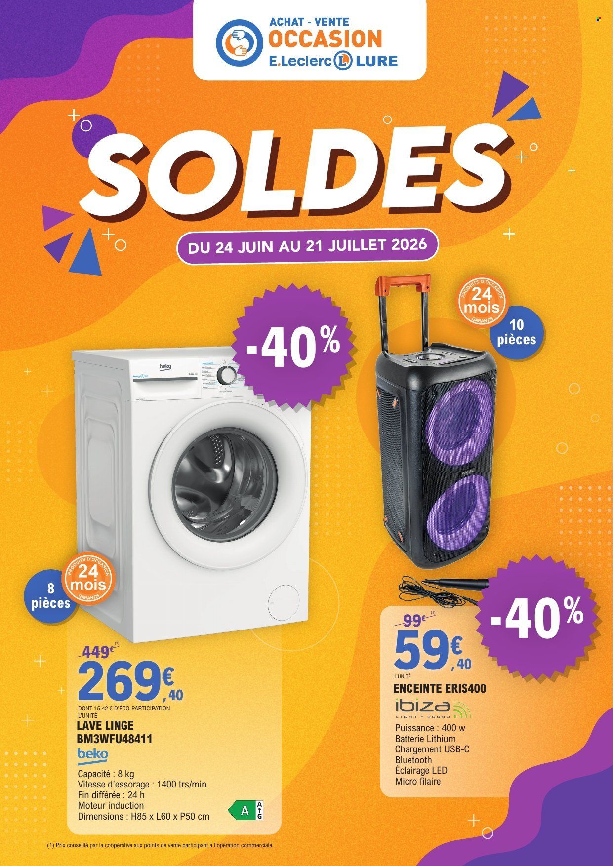 Catalogue E.Leclerc - 24.06.2026 - 21.07.2026. Page 1