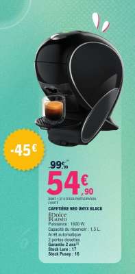 CAFETIÈRE NEO ONYX BLACK
