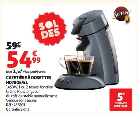 Cafetière À Dosettes Hd7806/51
