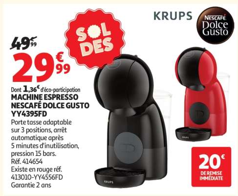 Machine Espresso Nescafé Dolce Gusto Yy4395Fd