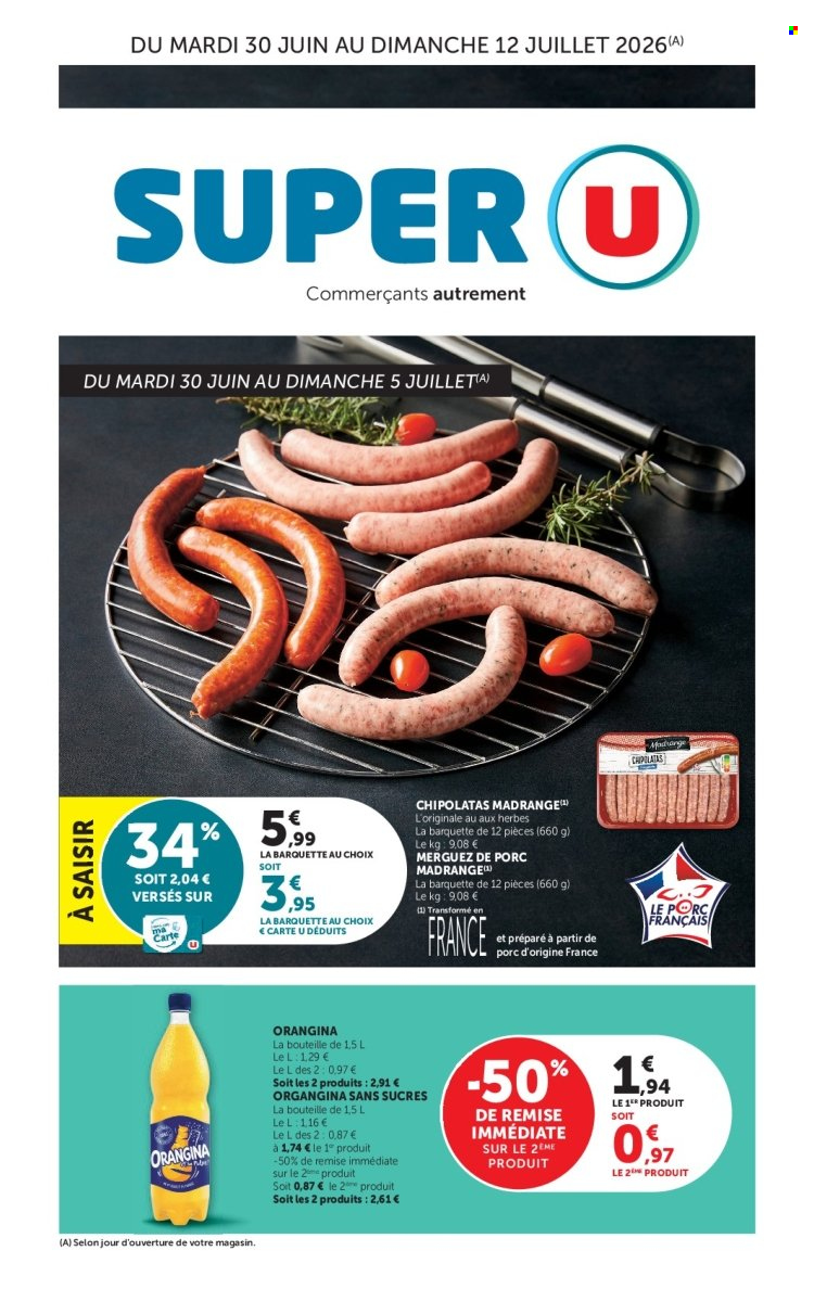 Catalogue SUPER U - 30.06.2026 - 12.07.2026. Page 1