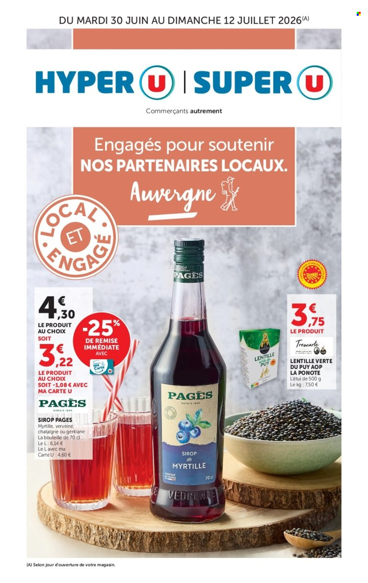 Catalogue Magasins U - 30.06.2026 - 12.07.2026. Page 1