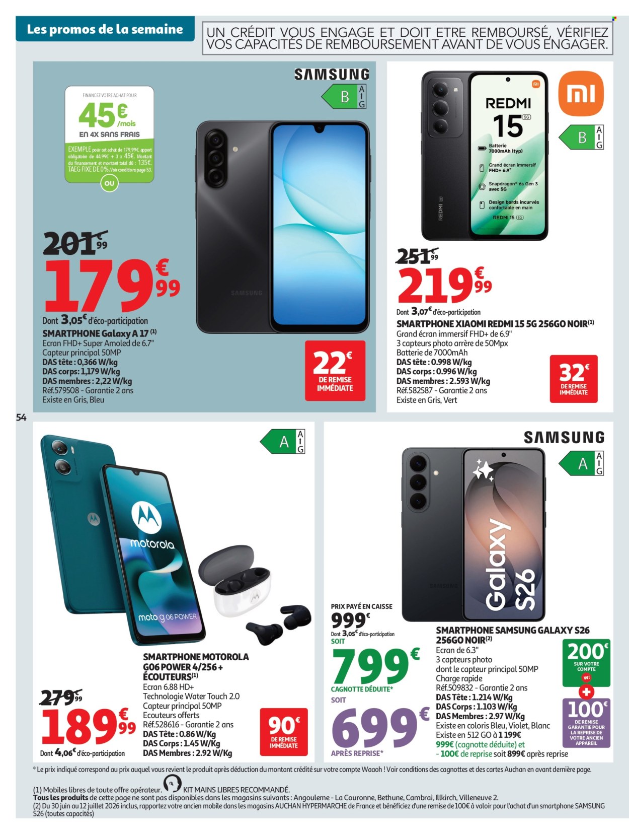 Catalogue Auchan - 30.06.2026 - 12.07.2026. Page 54
