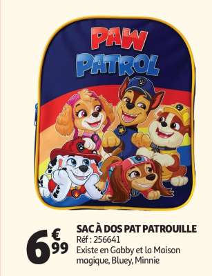 SAC À DOS PAT PATROUILLE