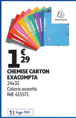 CHEMISE CARTON EXACOMPTA