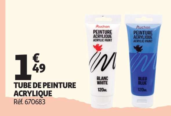 TUBE DE PEINTURE ACRYLIQUE