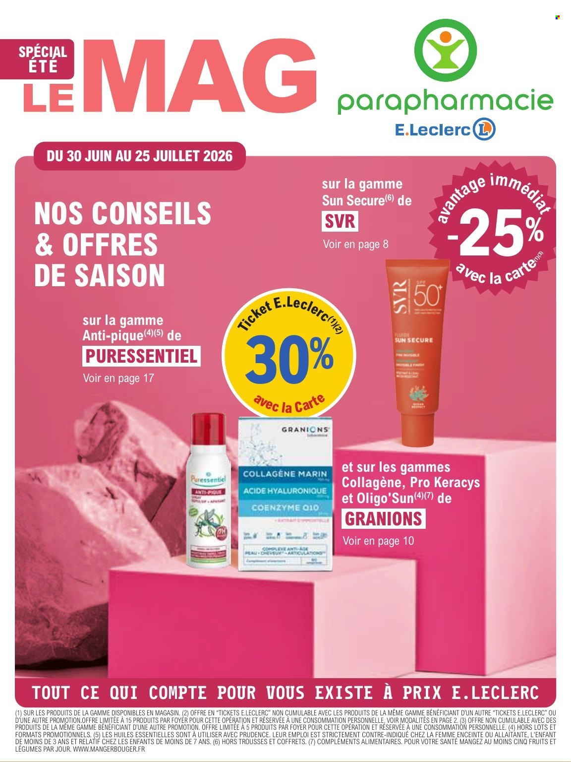 Catalogue E.Leclerc - 30.06.2026 - 25.07.2026. Page 1
