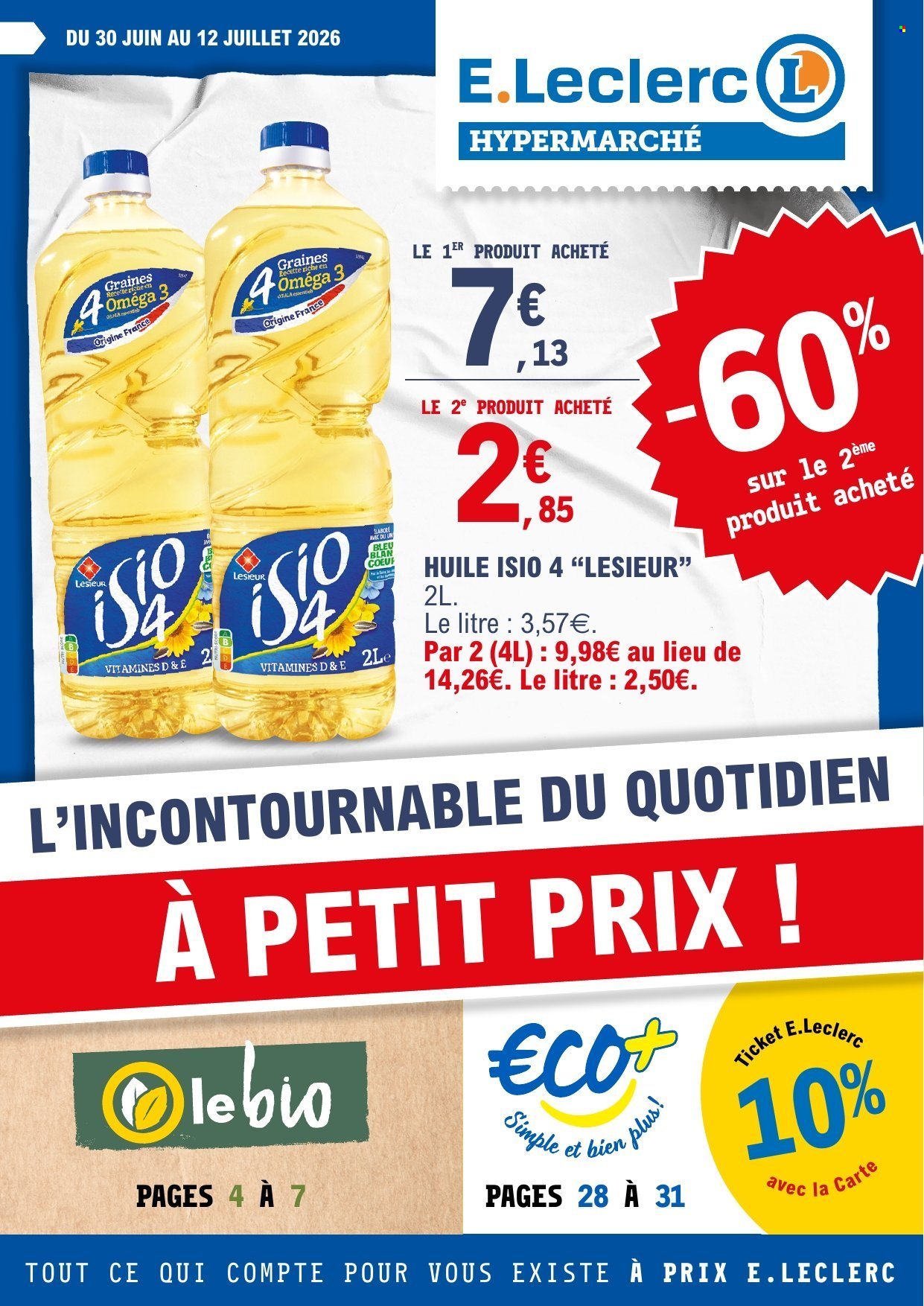 Catalogue E.Leclerc - 30.06.2026 - 12.07.2026. Page 1