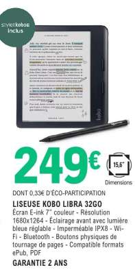 LISEUSE KOBO LIBRA 32GO