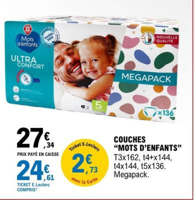COUCHES “MOTS D’ENFANTS”