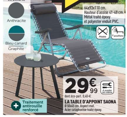 LA TABLE D'APPOINT SAONA