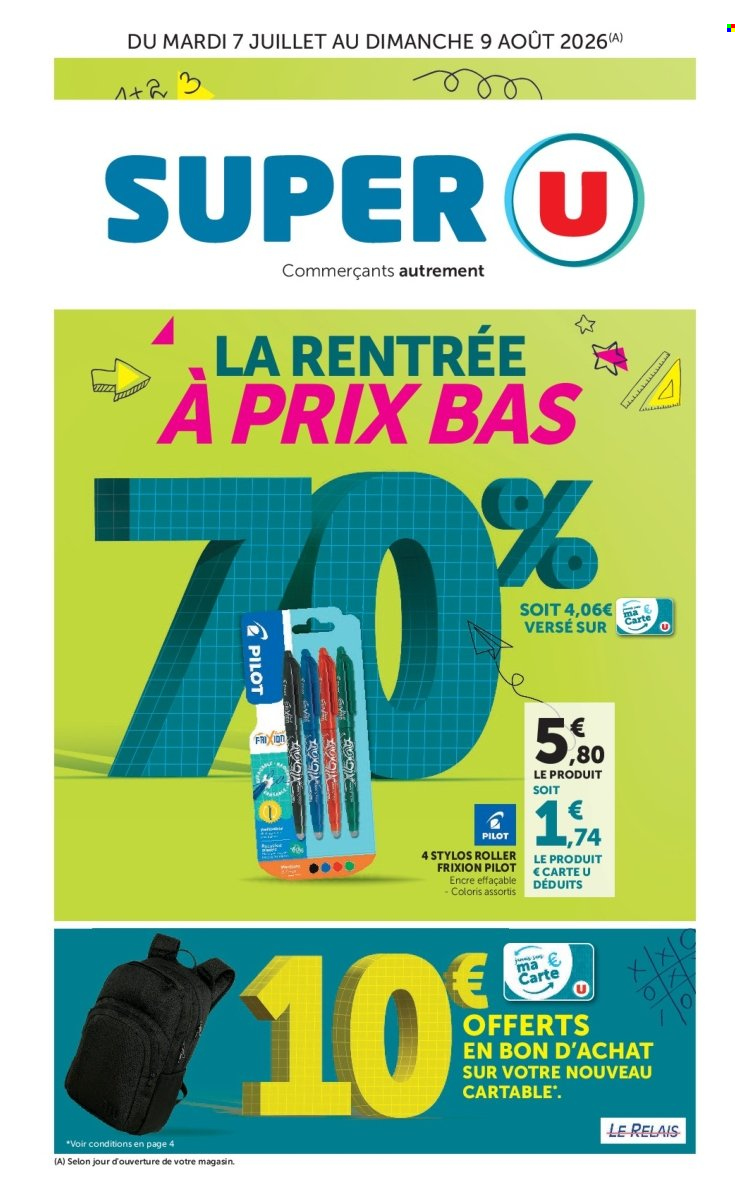Catalogue SUPER U - 07.07.2026 - 09.08.2026. Page 1