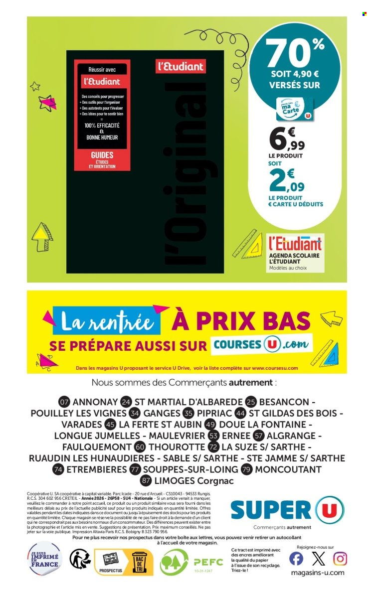 Catalogue SUPER U - 07.07.2026 - 09.08.2026. Page 24