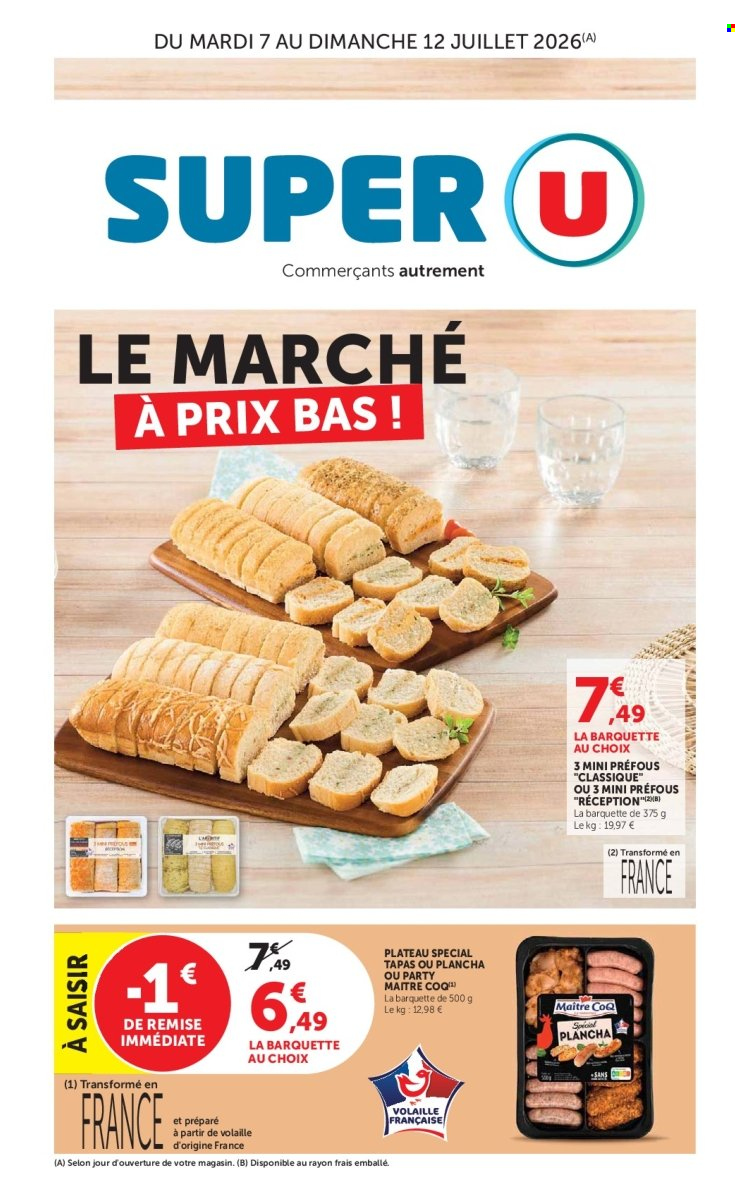 Catalogue SUPER U - 07.07.2026 - 12.07.2026. Page 1