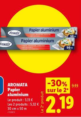 AROMATA Papier aluminium